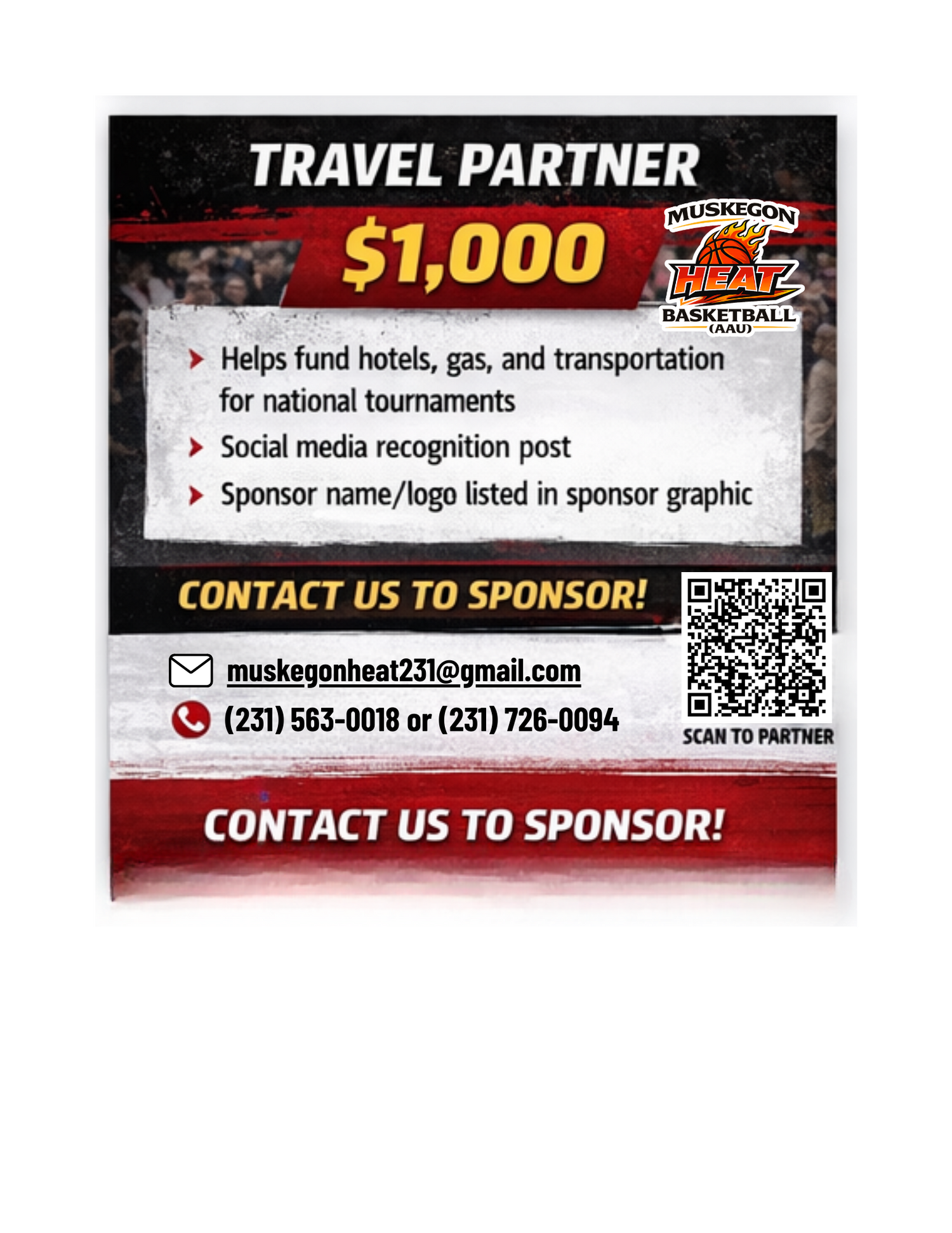 Muskegon Heat AAU 2026 Season Sponsorship & Support