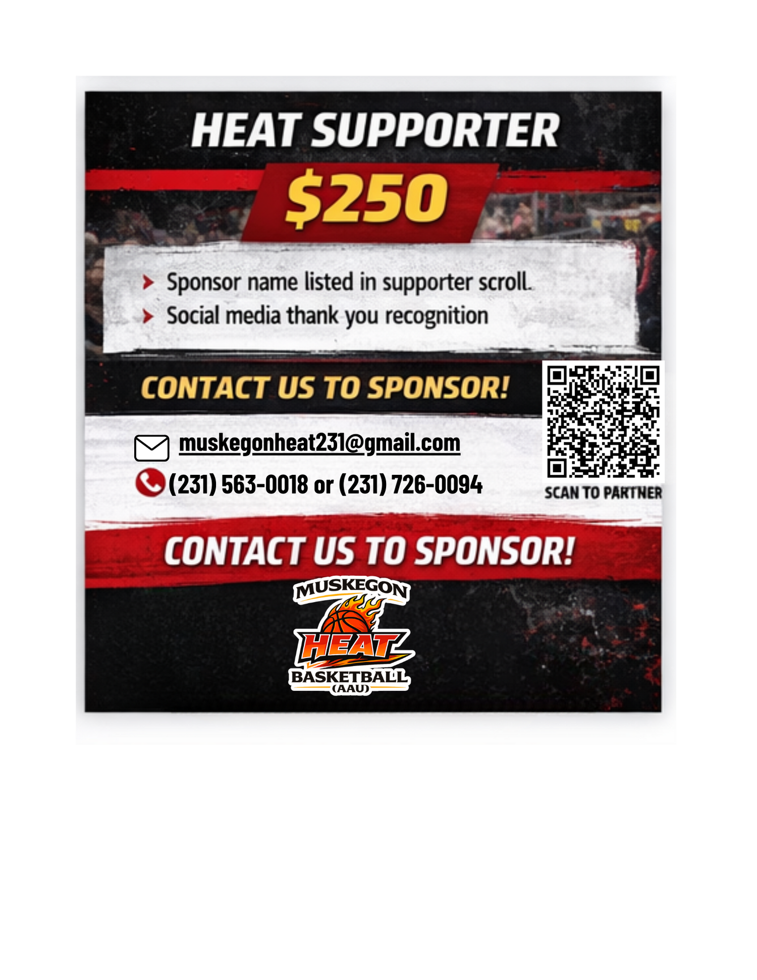Muskegon Heat AAU 2026 Season Sponsorship & Support